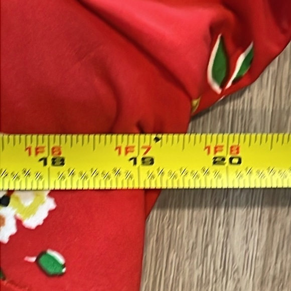 Lauren Ralph Lauren Women’s Midi Faux Wrap Dress Size 16 Red Floral Contemporary - Picture 14 of 16